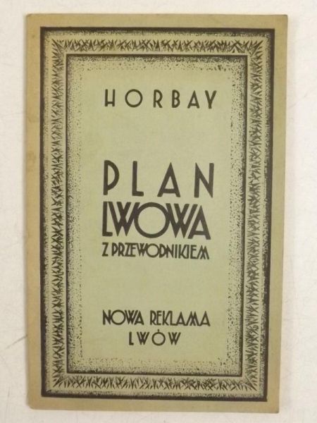Horbay - Plan Lwowa z przewodnikiem, 1935 r.
