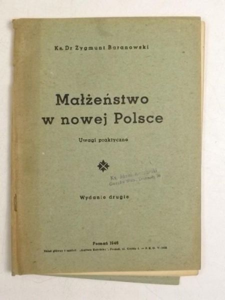 Małżeństwo w nowej Polsce, 1946 r.