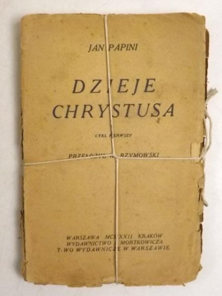 Dzieje Chrystusa, cykl pierwszy, 1922 r.