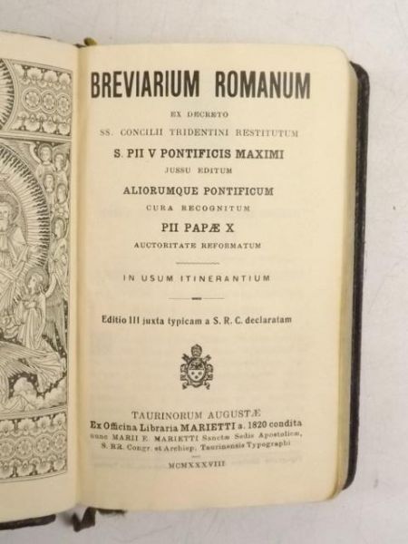 Breviarium Romanum, 1938 r.