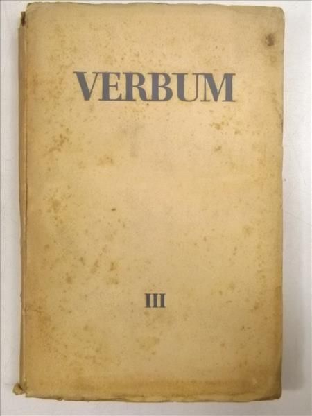 Verbum III. Kwartalnik poświęcony zagadnieniom kultury współczesnej, 1936 r.