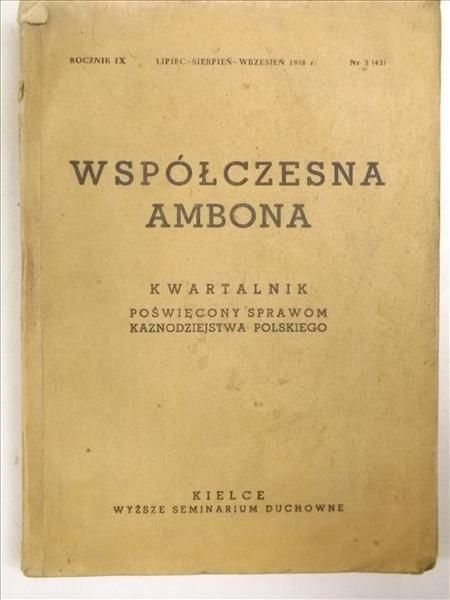 Współczesna ambona, rocznik IX,  1958 r.