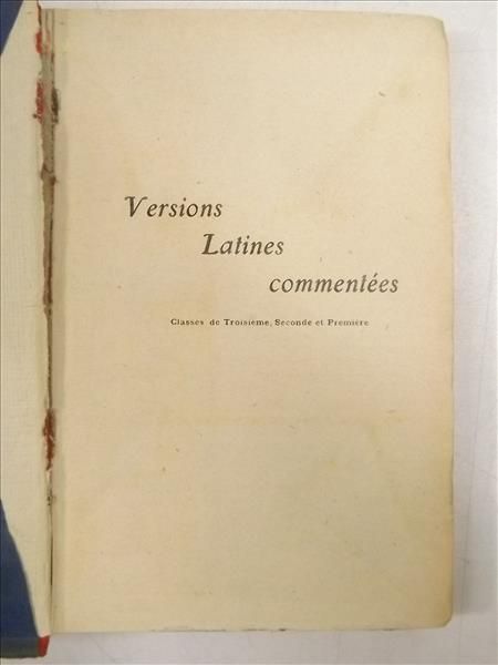 Versions Latines commentees, 1926 r.