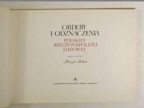 Ordery i odznaczenia Polskiej Rzeczypospolitej Ludowej