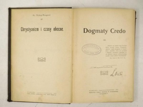 Dogmaty Credo III, 1910 r.