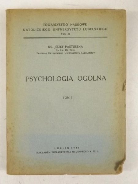 Psychologia ogólna, Tom I, 1946 r.