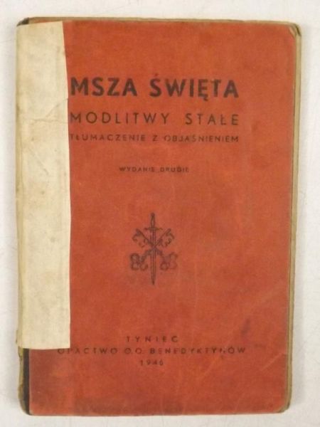 Msza święta Modlitwy stałe: tłumaczenie z objaśnieniem, 1946 r.
