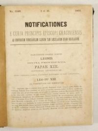 Notificationes e Curia Principis Episcopi Cracoviensis ad Universum Venerabilem Clerum tam Saecularem quam Regularem, 1892 r.