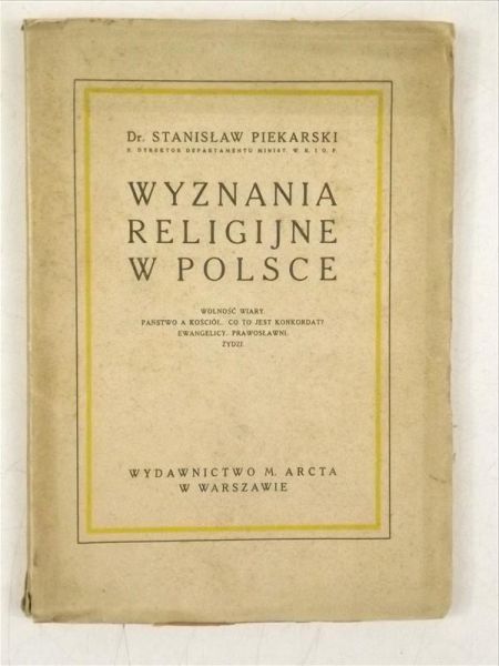 Piekarski Stanisław - Wyznania religijne w Polsce, 1927 r.