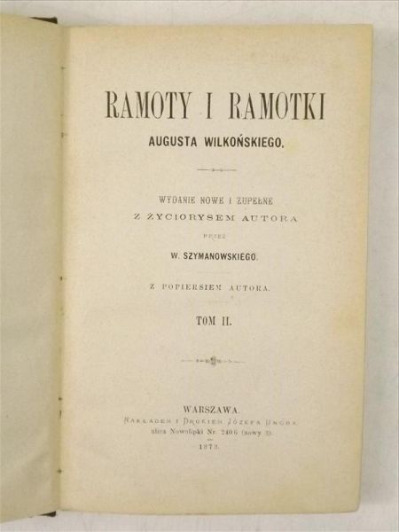Ramoty i Ramotki, Tom II, 1873 r.