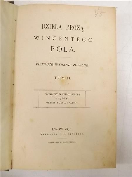 Dzieła prozą Wincentego Pola, Tom II, 1876 r.