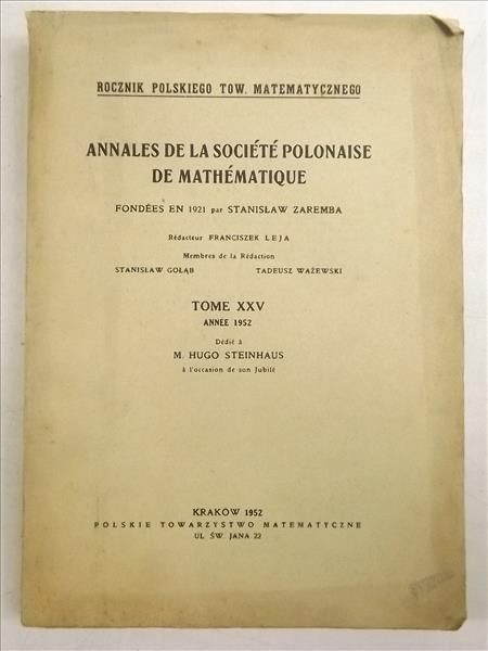 Annales de la societe Polonaise de mathematique