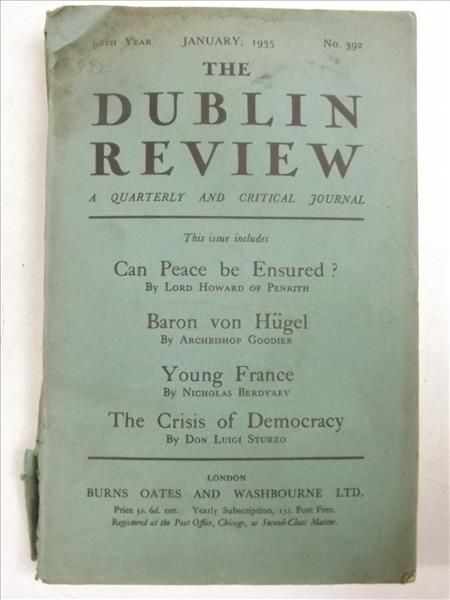 The Dublin Review: January, No. 392, 1935 r.
