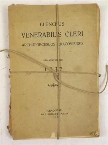 Elenchus Venerabilis Cleri archidioeceseos cracoviensis, 1937 r.