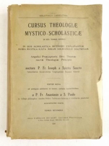Joseph P. F. - Cursus Theologiae Mystico - Scholasticae, 1926 r.
