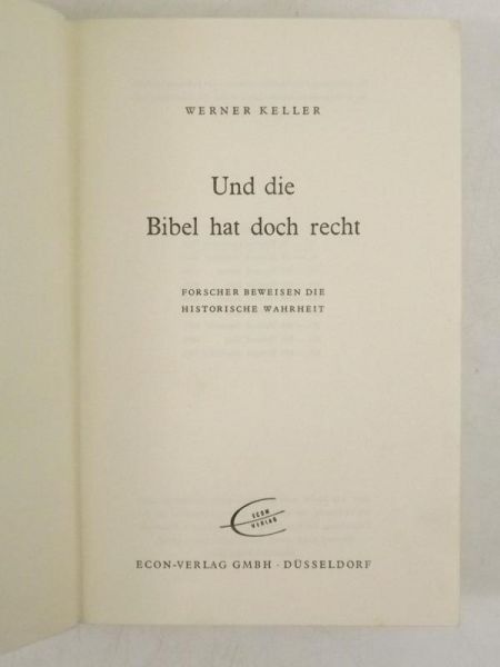 Und die Bibel hat doch recht