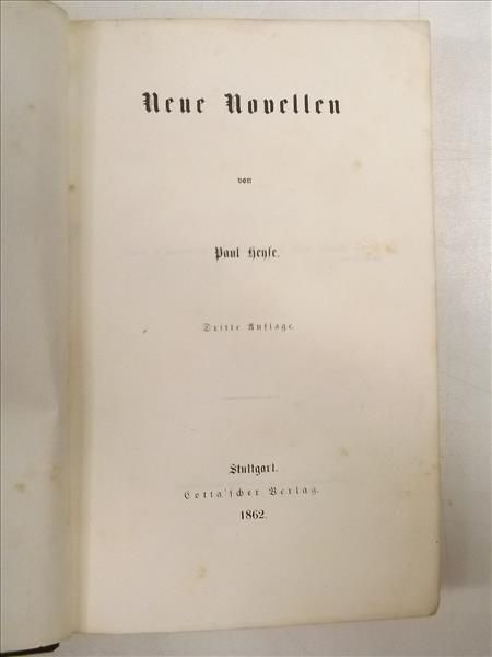Neue Novellen, 1862 r.