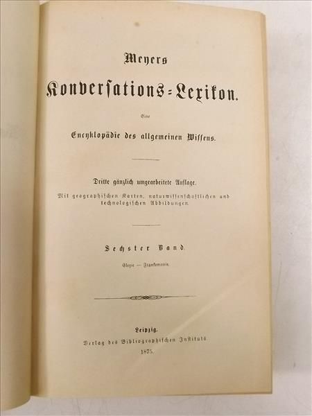 Meyers konversationslexikon, Band Sechster, 1875 r.