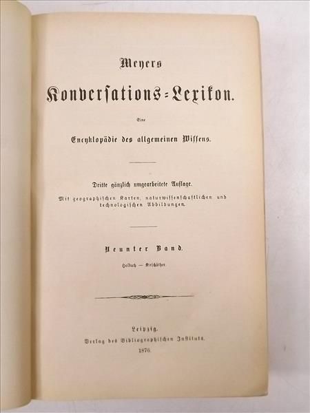 Meyers konversationslexikon, Band Neunter, 1876 r.