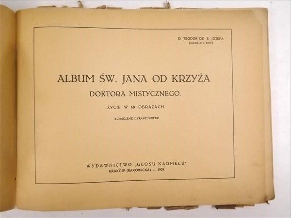 Album Św. Jana od Krzyża, 1929 r.