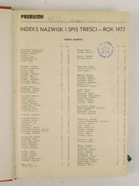 Problemy. Miesięcznik. Rok 1977