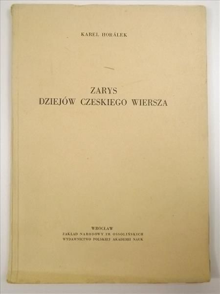 Zarys dziejów czeskiego wiersza