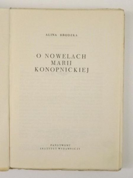 O nowelach Marii Konopnickiej