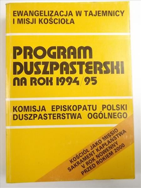 (red) - Program duszpasterski na rok 1994/95