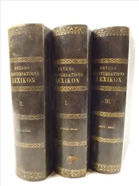 Meyers konversationslexikon, 3 tomy, 1874 r.