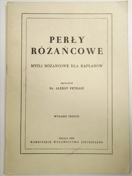 Perły różańcowe. Myśli różańcowe dla kapłanów