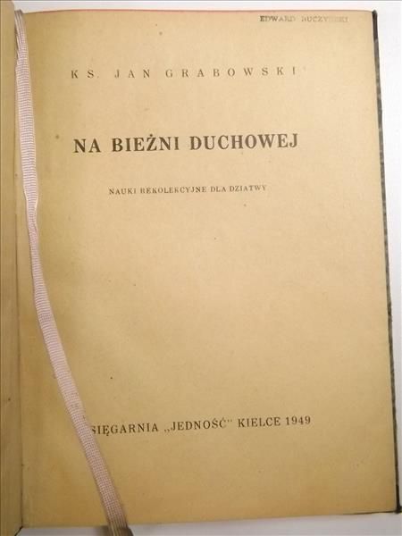Na bieżni duchowej, 1949 r.