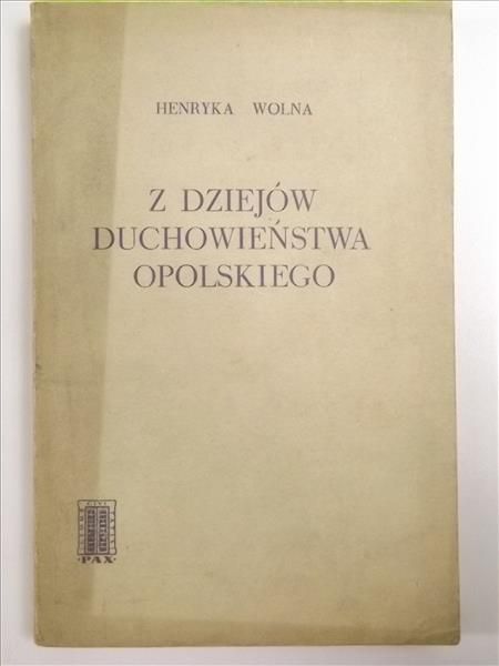Z dziejów duchowieństwa opolskiego