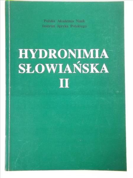 Hydronimia słowiańska, T. II