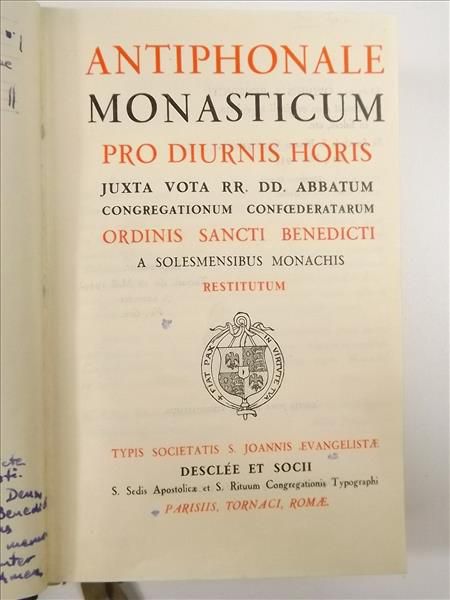 Antiphonale Monasticum Pro Diurnis Horis, ok. 1934 r.