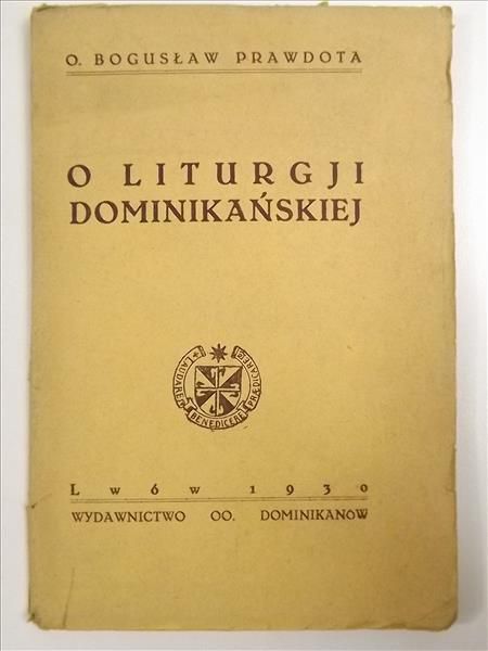O liturgii dominikańskiej, 1930 r.