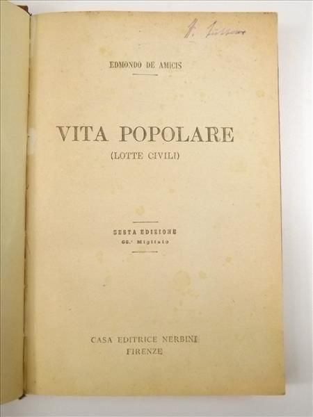 Vita Popolare (Lotte Civili), około 1909 r.