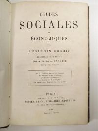 Etudes Sociales et Economiques, 1880 r.