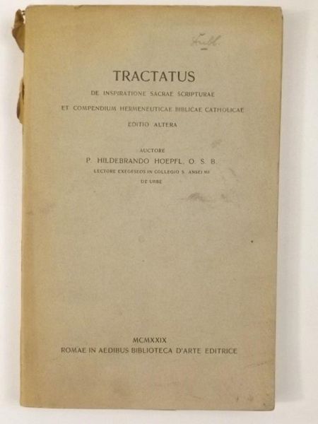 Tractatus. 1929 r.