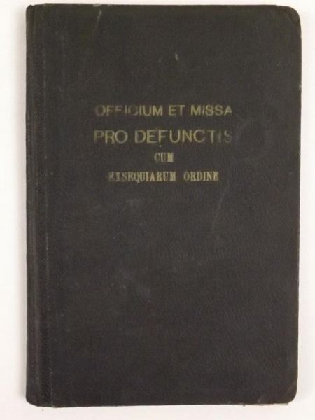 Officium Pro Defunctis cum Missa et Absolutione, 1919 r.
