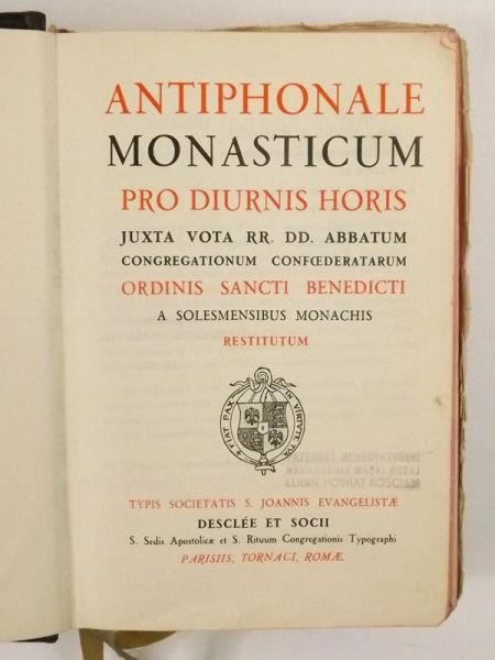 Antiphonale Monasticum, 1934 r.
