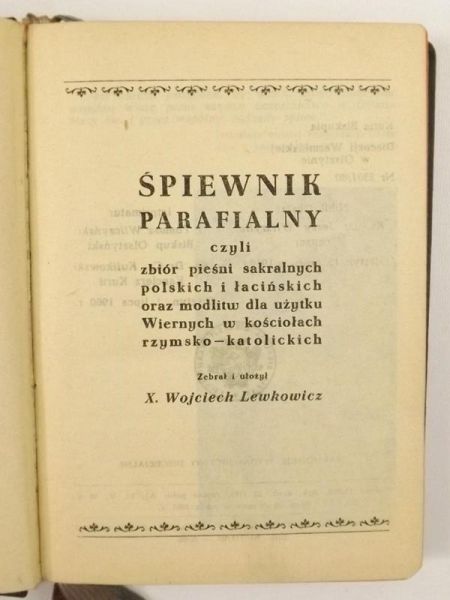 Lewkowicz Wojciech (opr.) - Śpiewnik parafialny