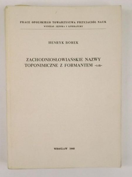 Zachodniosłowiańskie nazwy toponimiczne z formantem -bn