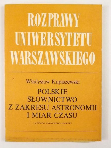 Polskie słownictwo z zakresu astronomii i miar czasu