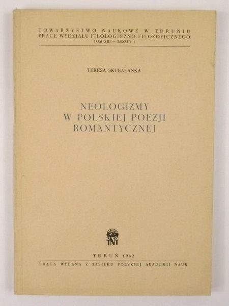 Neologizmy w polskiej poezji romantycznej