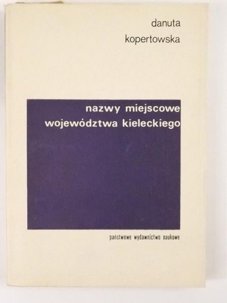 Nazwy miejscowe województwa kieleckiego
