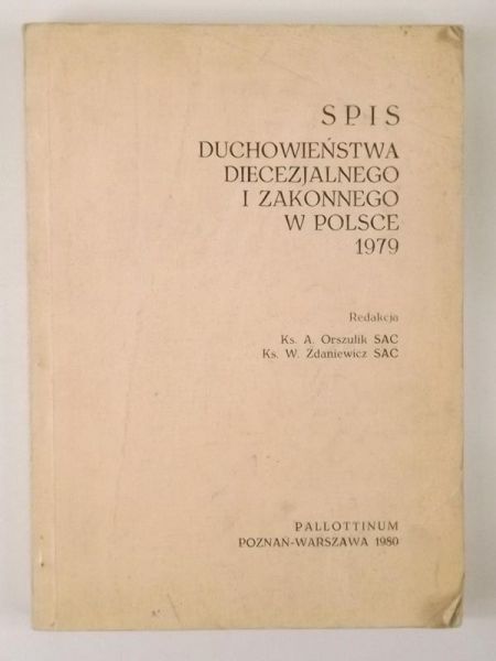 Spis duchowieństwa diecezjalnego i zakonnego w Polsce 1979