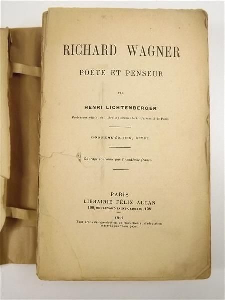 Wagner Richard: poete et penseur, 1911 r.
