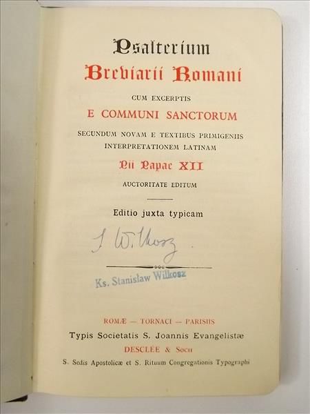 Breviarii Romani, ok. 1946 r.