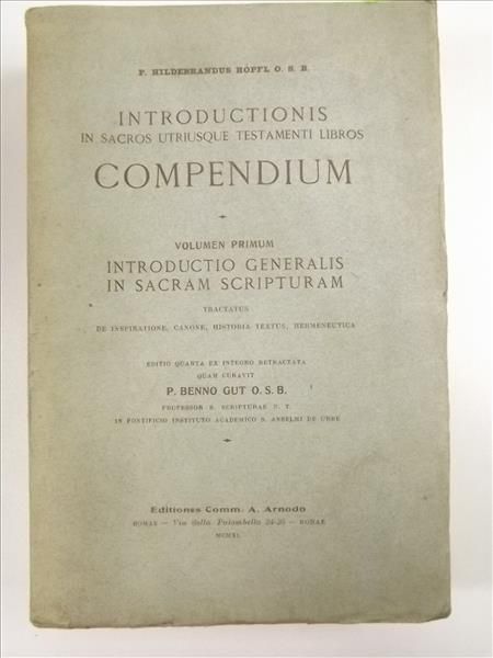 Introductionis in Sacros Utriusque Testamenti Libros Compendium. 1940 r.