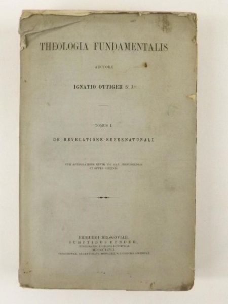 Theologia Fundamentalis, Tom I, 1897 r.